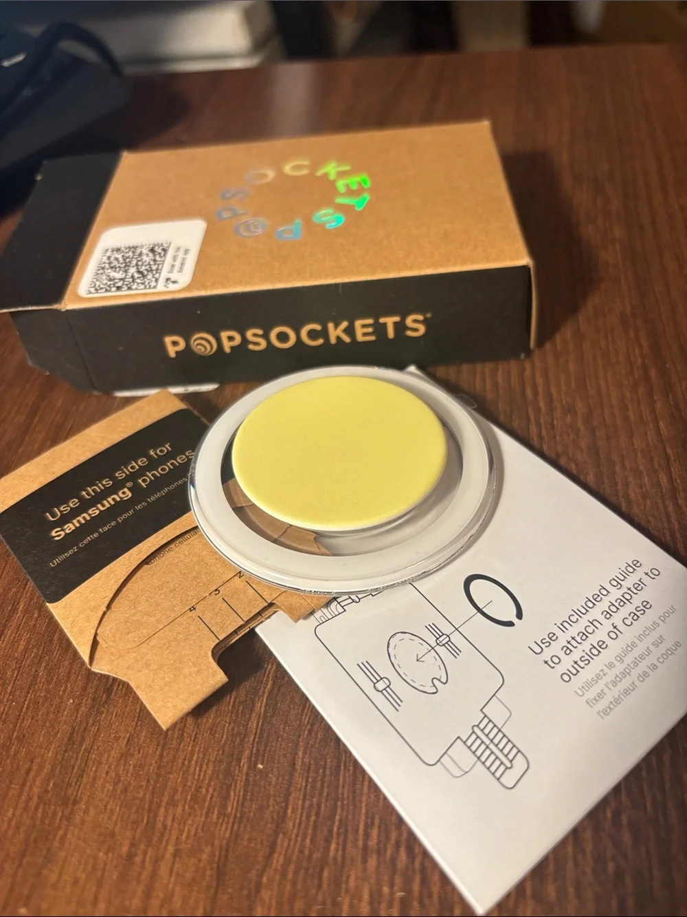 PopSocket Lemon Yellow Collapsible Phone Grip MagSafe